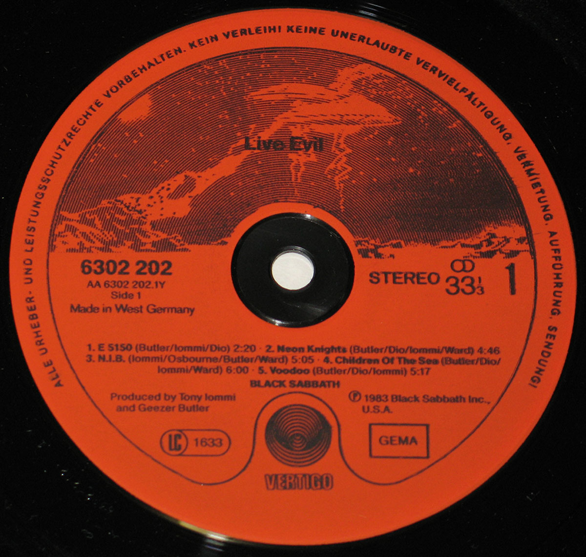 High Resolution Photo black sabbath live evil 2lp germany 